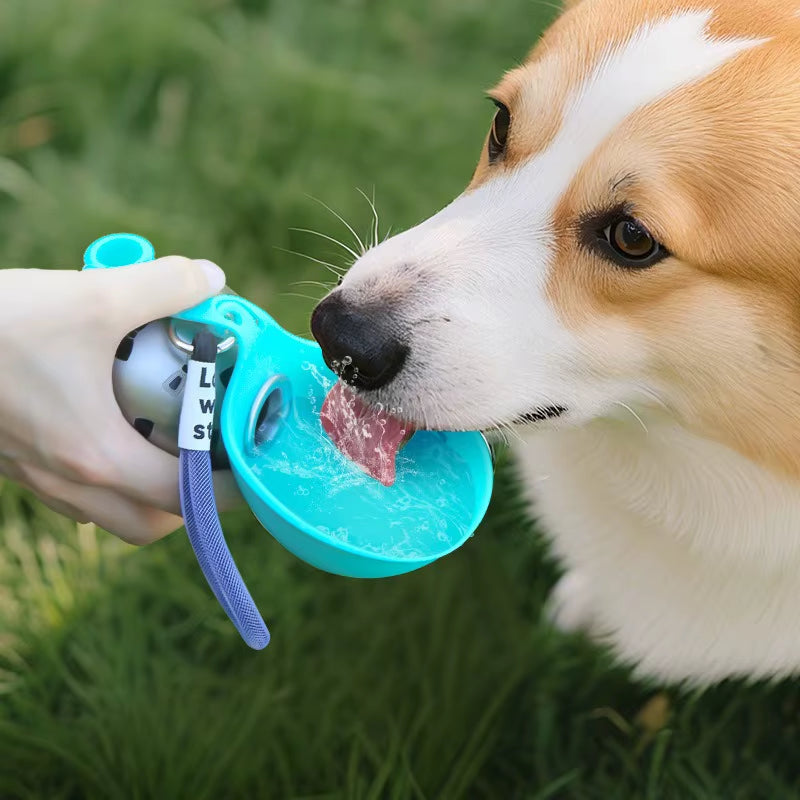 Small Dog Water Bottle 285ML Stainless Steel/Petg Convenient Dog Drink Dispenser Puppy Travel Portable Water Bowl